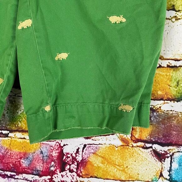 J. Crew City Fit Hippo Embroidered Bermuda Walking Shorts Size 2 - Picture 6 of 10